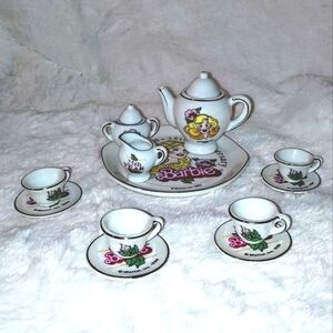 Barbie 25th Anniversary Limited Edition Miniature Tea Set